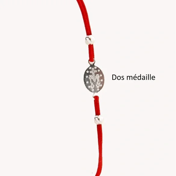 Chic Red Bracelet with Silver St Benedict Medallion